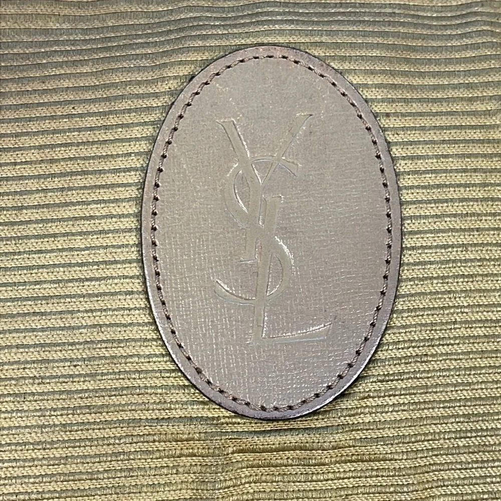 Vintage YSL Yves Saint Laurent Zip Pouch Clutch Toiletry Case Bag
